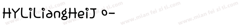 HYLiLiangHeiJ 0字体转换